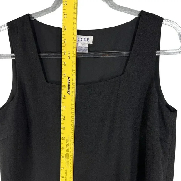 VTG Betu NWT Womens Black 2 Piece Embroidered Blazer 6 Tank Top 8 Career Wear - Picture 10 of 16